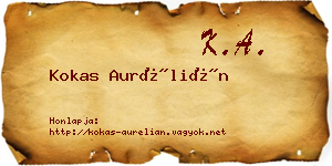 Kokas Aurélián névjegykártya